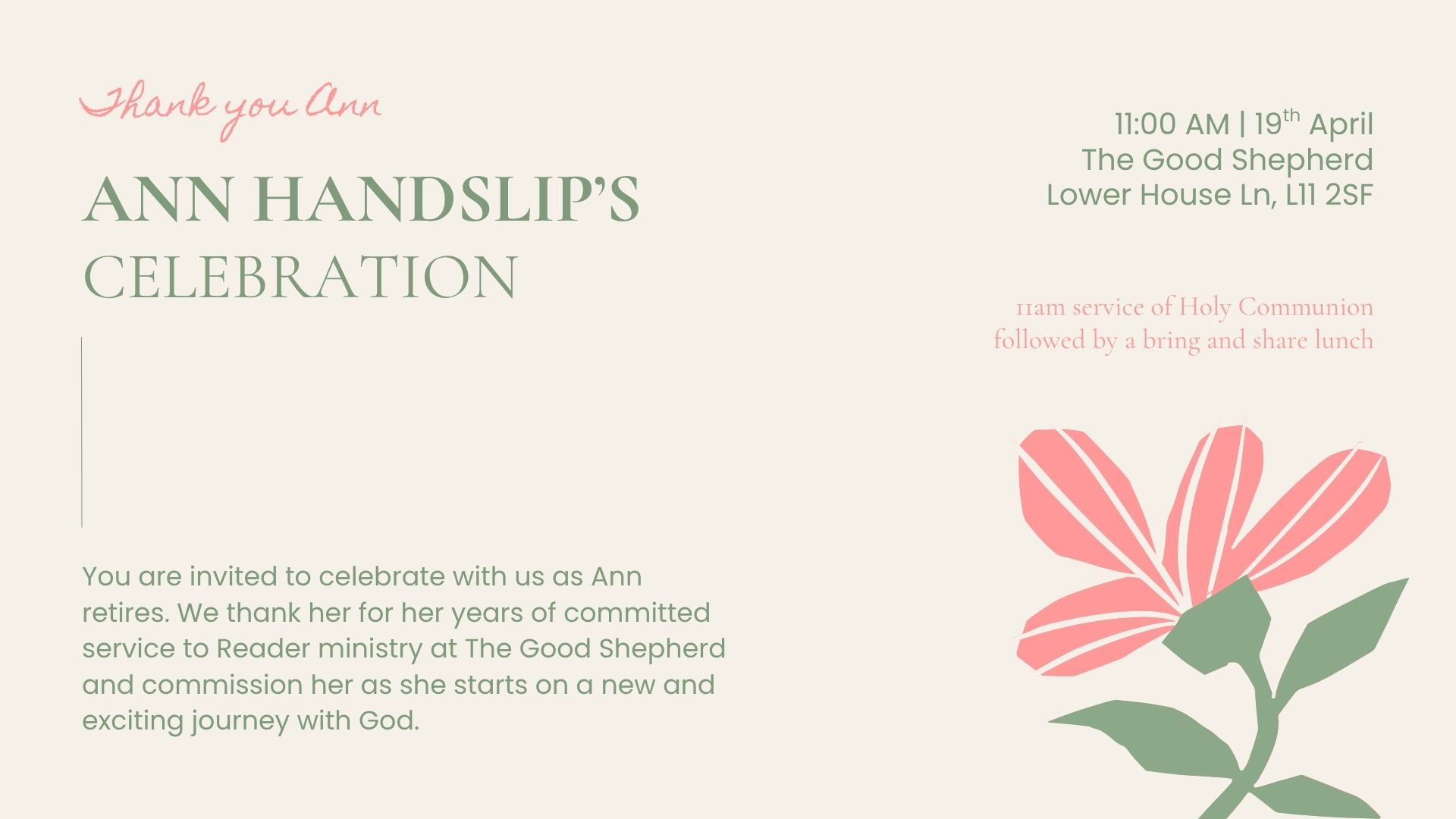 Celebrating Ann Handslip